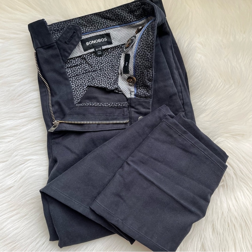 New Bonobos Men’s Chino Pants Premium Stretch Chinos Slim 33x32 33 32 Black